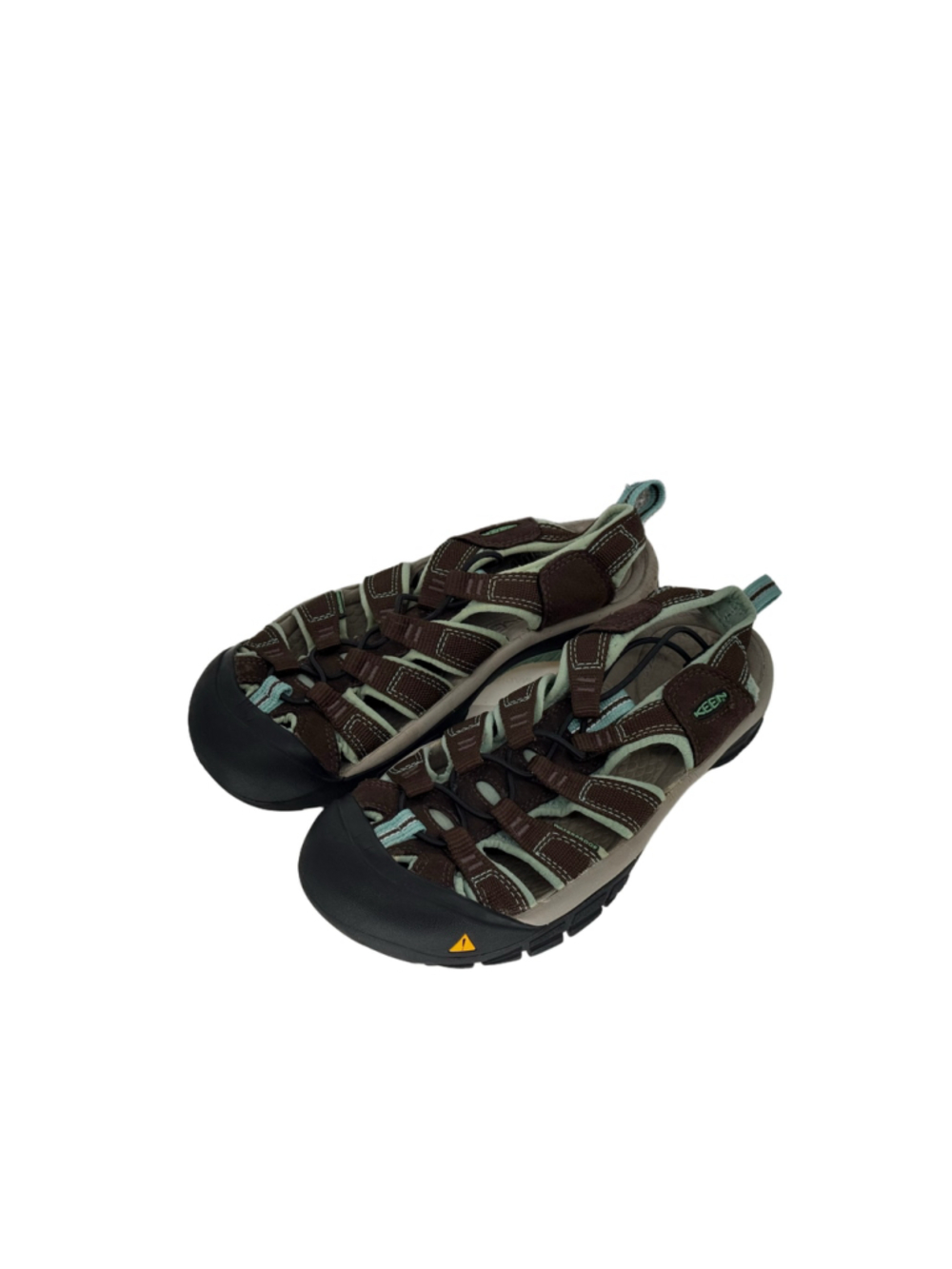 Women's KEEN Waterproof Sandals Size 8 (38 EU) Brown and Light Blue